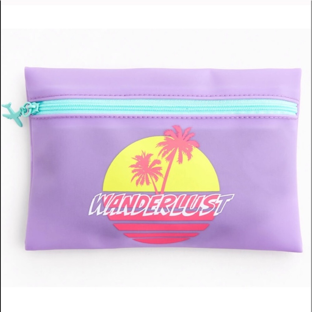 Ipsy Purple Wanderlust makeup bag